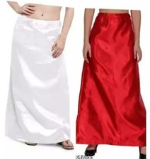 Full Size Underskirt for Women Long Skirt/petticoat Satin Febric For Under Sari