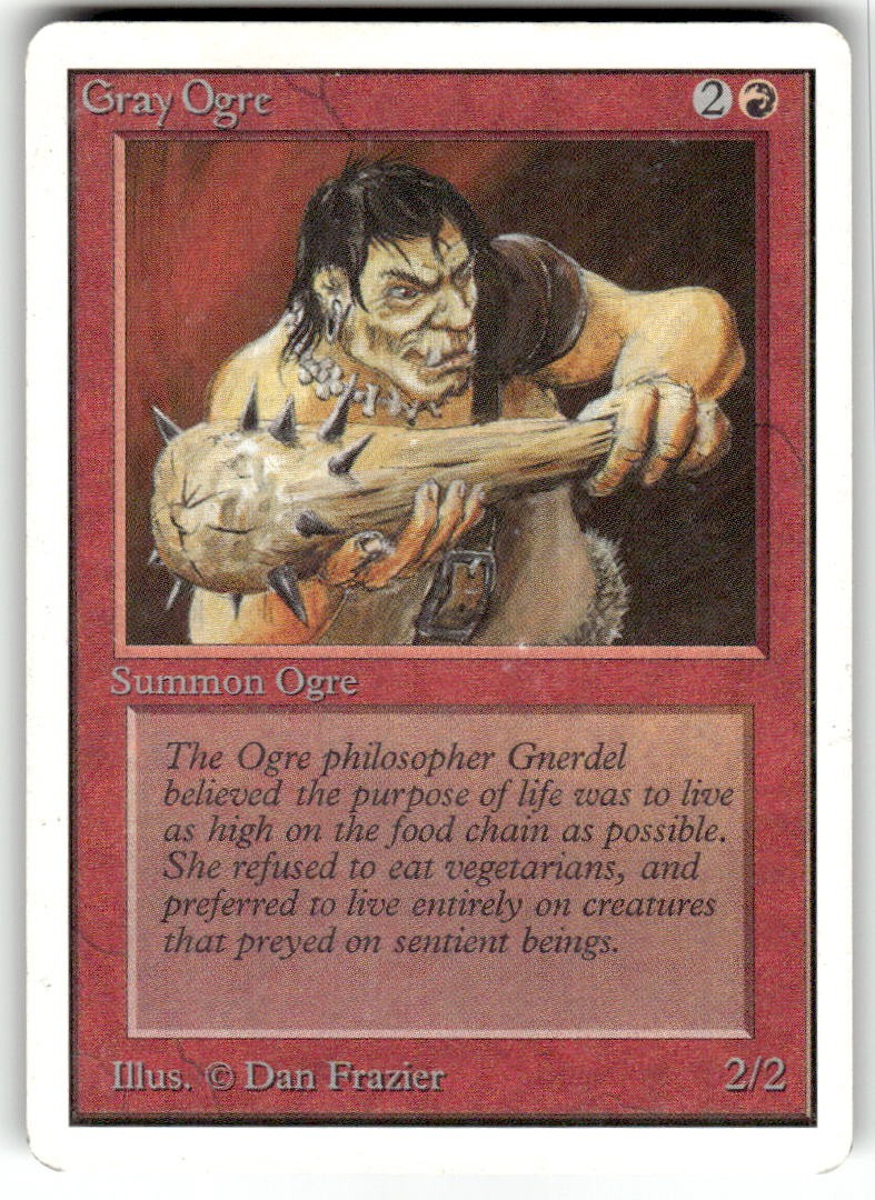 Gray Ogre Common Unlimited Edition Magic: The Gathering Lightly Played