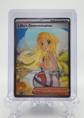 Lillie's Determination SIR 184/132 Secret Rare Pokemon Card (Mega