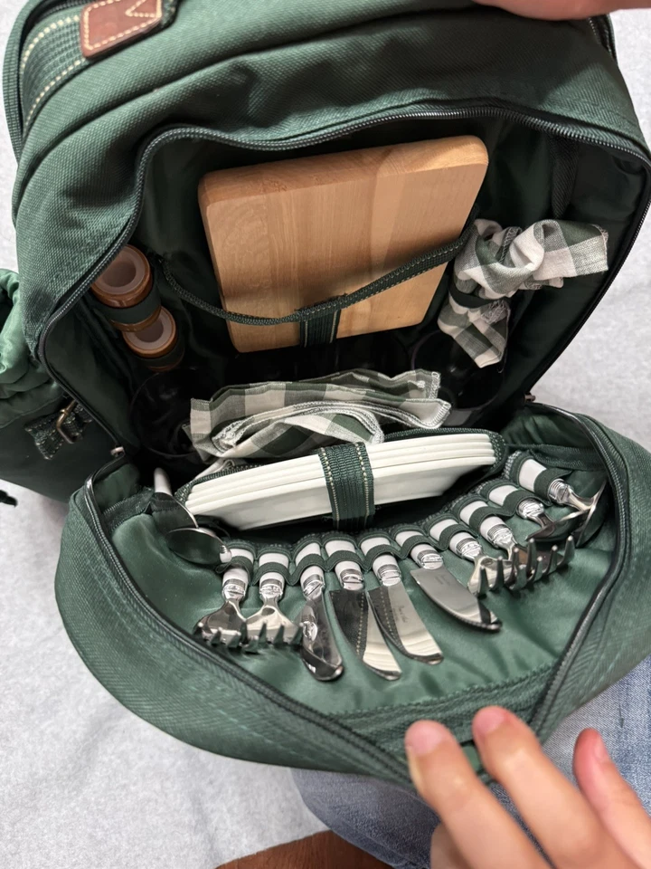 Juego de mochila de picnic Coca-Cola para 4 - Bolsa aislante completa con utensilios Foto 4 de 4