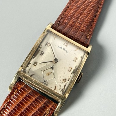 Vintage Men's Lord Elgin 23 Jewel Dress Watch 10k RGP Case - Working