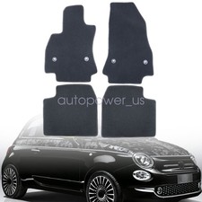 New For 2014-2020 Fiat 500l Front Rear Floor Mats Carpet Waterproof Black Velour