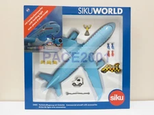 Siku Commercial Aircraft Playset (15 Inch plane with 2 Diecast Car and 8 Accesso