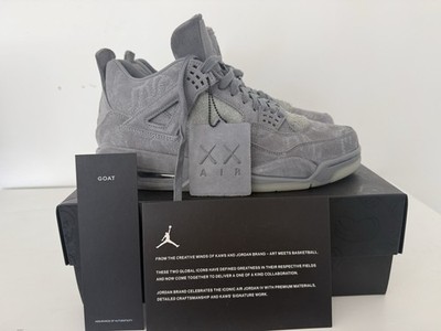 Size 10.5 - Jordan 4 Retro x KAWS Cool Grey 2017