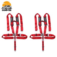 2pcs 5 Point 3 Racing Harness Seat Belt W Button Release Universal For Atv Utv 2pcs 5 Point 3 Racing Harness Seat Belt W Button Release Universal For Atv Utv