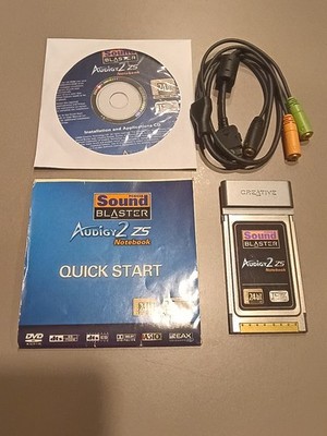 Creative Sound Blaster Audigy 2 ZS Notebook SB0530 PCMCIA 7.1 Sound Card Dongle