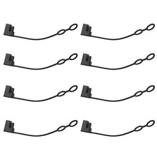 DUSCOKE 2 Pin Plug Replacement Weather Cap, SAE Waterproof Black-8PCS