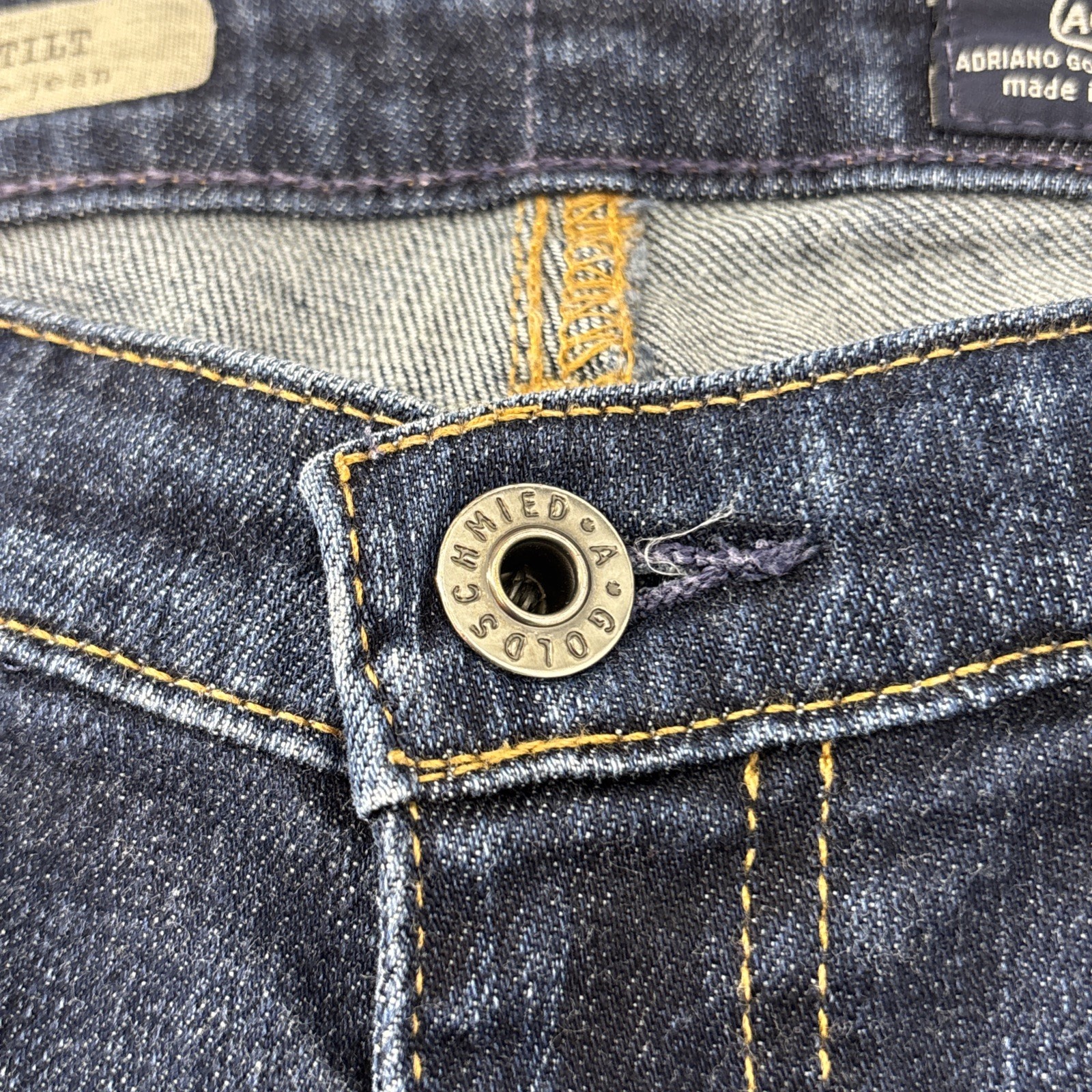 AG Adriano Goldschmied The Stilt Jeans Women’s 28R Dark Wash Cigarette Leg thumbnail 3