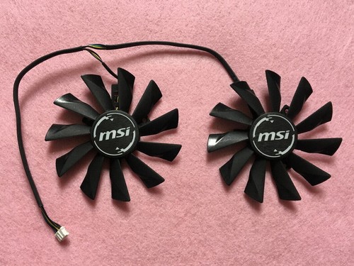 Para wentylatorów Wentylator chłodnicy do MSI GTX 750 760 770 780 GTX 780Ti CPLD10010S12HH 95mm - Zdjęcie 4 z 5