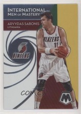 2019-20 Panini Mosaic International Men of Mastery Arvydas Sabonis #8 HOF z0i