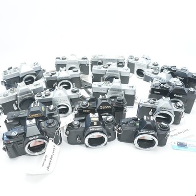 Huge Old Camera Huge SLR Film Camera Lot 18 Cameras Including