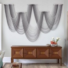 Large Macrame Wall Hanging Boho Wall Art Handmade Home Decor Dip-Dyed Macrame...