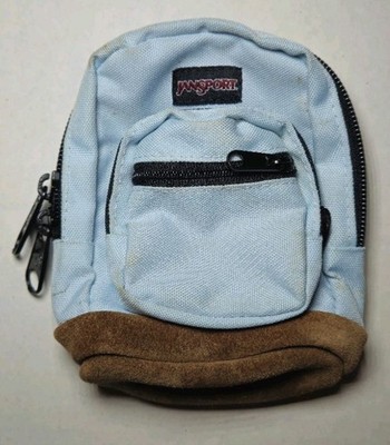 Jansport Mini Backpack Blue Zipper Right Pouch Suede Bottom Vintage,free  Shippin | eBay