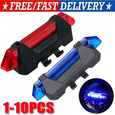 5 LED USB Rechargeable Bike Tail Light Bicycle Safety Cycling Warning Rear Lamp