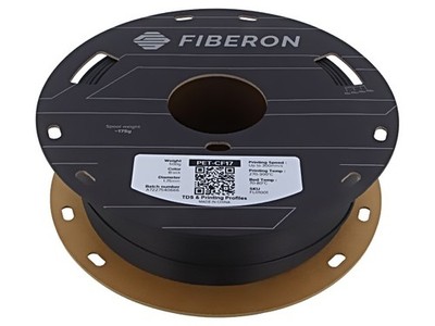 FL01001 Filament: PET-CF 1,75mm schwarz 270-300°C 500g Fiberon  POLYMAKER