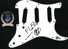FLEA SIGNED PICK GUARD STRAT GUITAR RED HOT CHILI PEPPERS LEGEND ROCKER BAS COA FLEA SIGNED PICK GUARD STRAT GUITAR RED HOT CHILI PEPPERS LEGEND ROCKER BAS COA