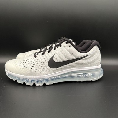 Nike Air Max 2017 White Pure Platinum Silver Sneakers 849559-100 Mens Size