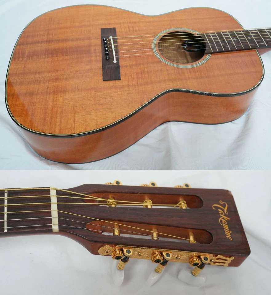 Takamine Ptu408K N Koa Hawiiano Modelo Raro Todo el Material del Núcleo Doméstico No.MG456 Foto 4 de 4