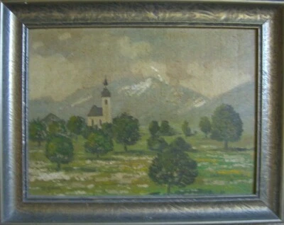 ST. MARGARETHEN TIROL VORARLBERG °ÖLGEMÄLDE ANTIK RAHMEN ORTSBEZEICHNUNG - Bild 1 von 4