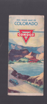 1931 Conoco Road Map of  Colorado