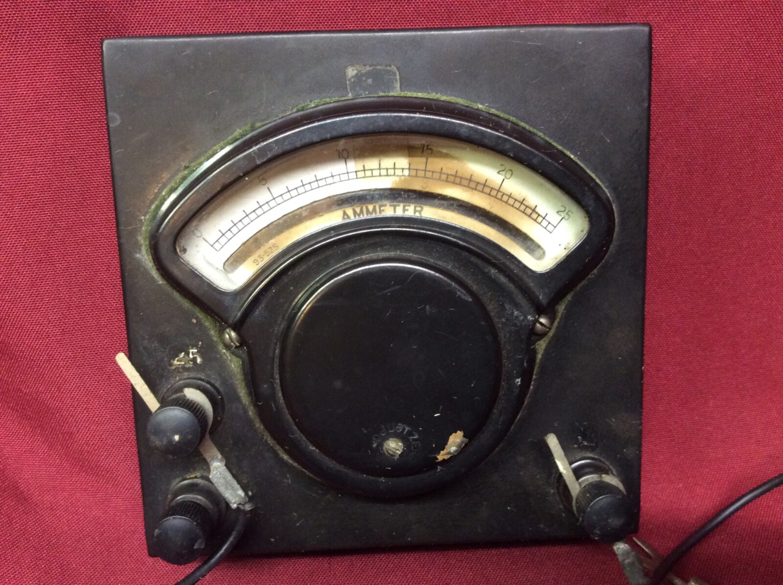 Rare L. E. Knott Apparatus Co. Cambridge Ammeter Bakelite Untested