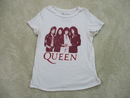 Queen Shirt Women Small White Red 