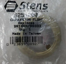 Stens 525-200 Carburator Float NOS (Replaces Briggs 99334)