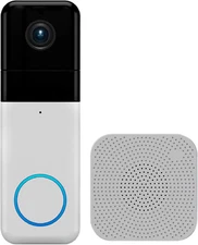 Wireless Video Doorbell Pro with Chime, 1440 HD, 1:1 View, 2-Way Audio, Night Vi