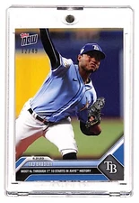 2023 MLB Topps Now Taj Bradley Rookie Card BLUE PARALLEL /49 SSP Rays #473 RC 🔥
