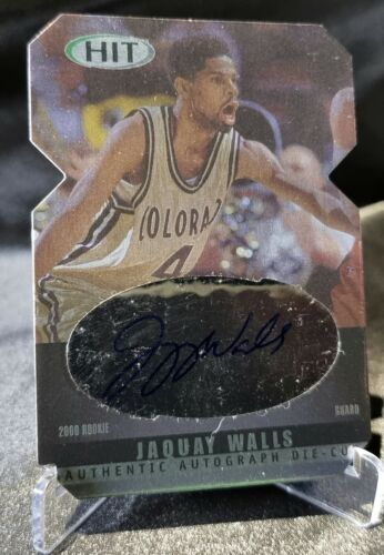 2000-01 Jaquay Walls Sage HIT Autographed Die-Cut #A30 Basketball Card - Foto 1 di 2