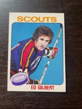 1975-76 O-Pee-Chee OPC set break #370 Ed Gilbert RC - Kansas City Scouts NRMT