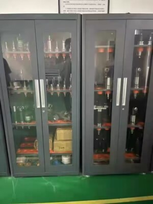 #ad cnc tool cabinet CAT40 storage knife handle tool with lock cabinet orange 120CAP $1769.00