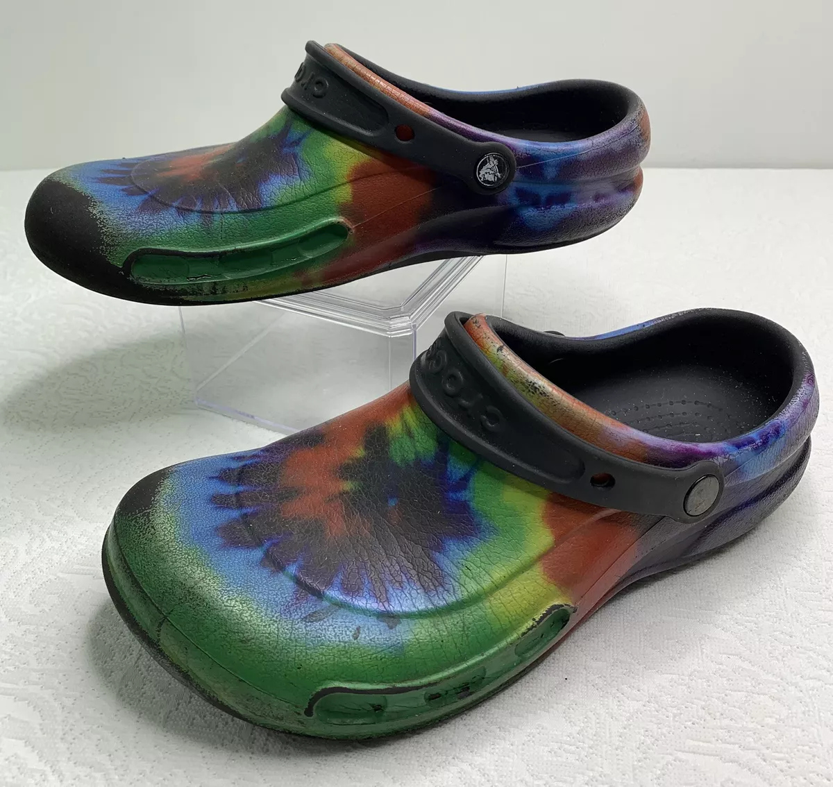 Crocs Unisex Adult Classic Tie Dye Clog Multicolor M8 W10. J9