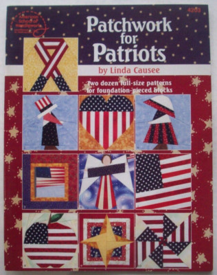Patchwork for Patriots quilt pattern book 24 Foundation Pieced blocks