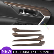 Car Inner Door Strip Panel Cover Trim For Toyota RAV4 2019-2022 Matte Wood Grain