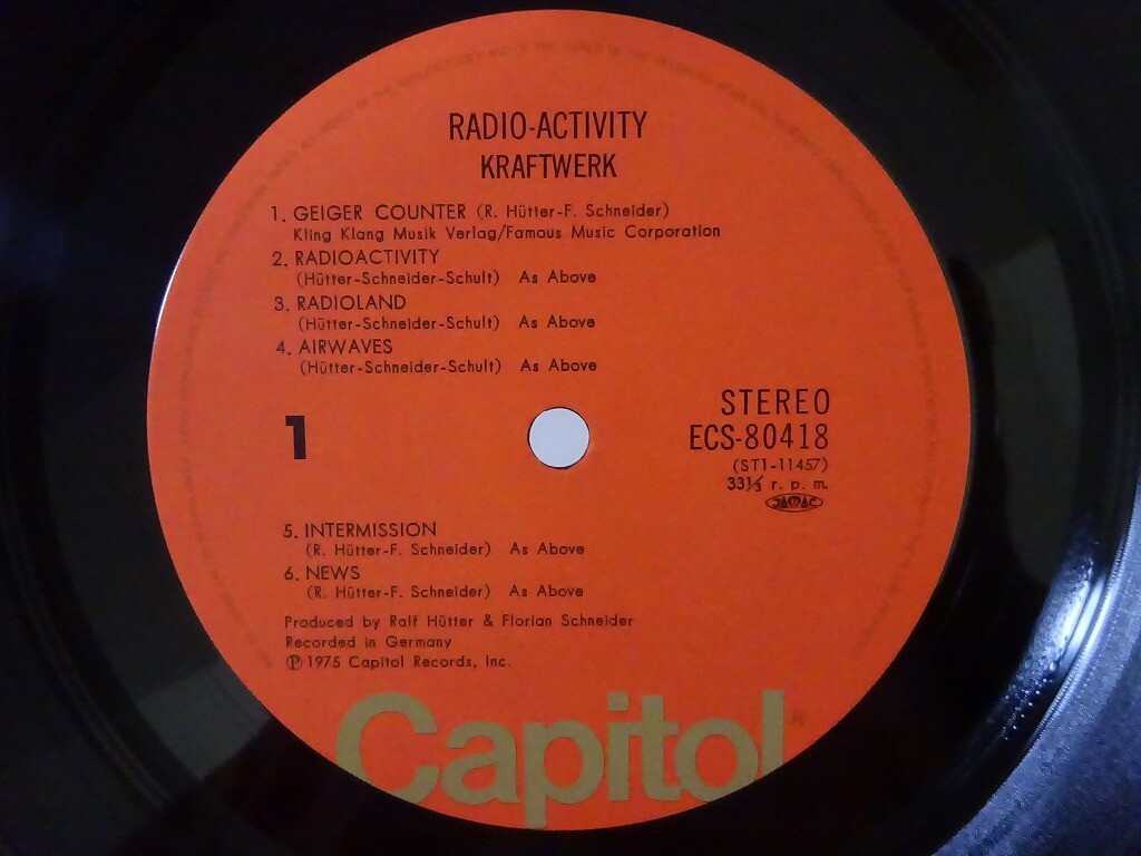 Kraftwerk Radio-Activity Capitol ECS-80418 Japan VINYL LP | eBay
