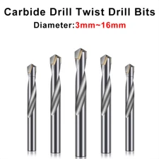 Solid Carbide Tip TCT Drill Bits Twist Drill Bit for Stainless Steel 3mm-16mm