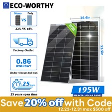 ECO-WORTHY 100W 200W 400W 1000W Watt Bifacial...