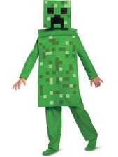 Child's Classic Minecraft Creeper Mob Mojang Costume