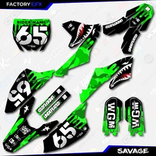 Green Savage Camo Graphics Kit fits 18-24 Yamaha YZ65 YZ 65 Decals Sticker
