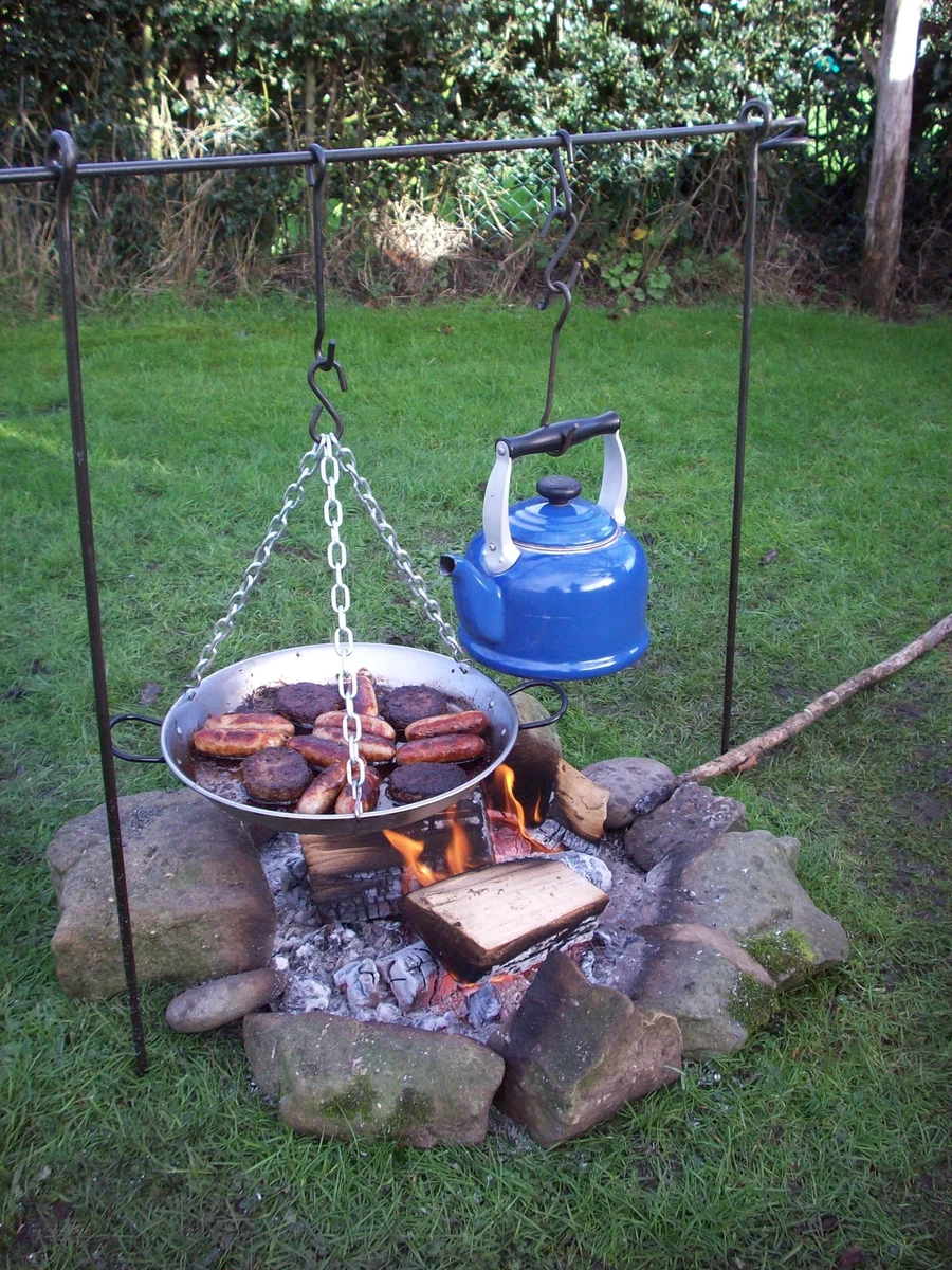 Cooking Tripod Bushcraft Camping Dutch oven cooking Tripod 3 Way