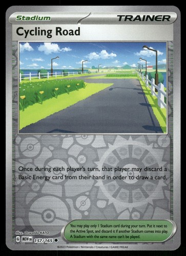 Cycling Road Reverse Holo NM 157/165 Scarlet & Violet 151 Pokemon Card