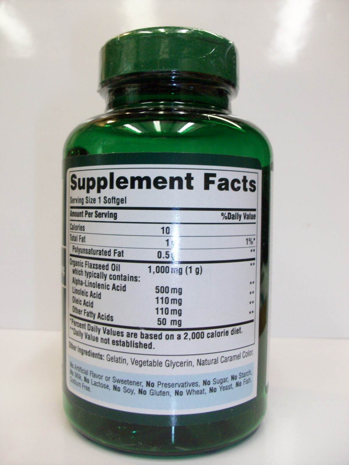 Natural, High Lignan Flaxseed Oil 1,000 mg Omega369 120 Softgels eBay