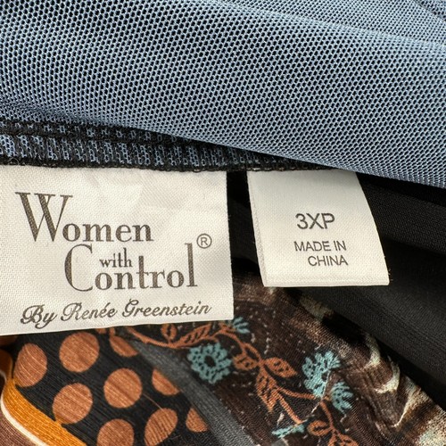 Women with Control Stretchy Midi Skirt Size 3XP Axtec Southwestern Travel Slinky - Picture 3 of 6