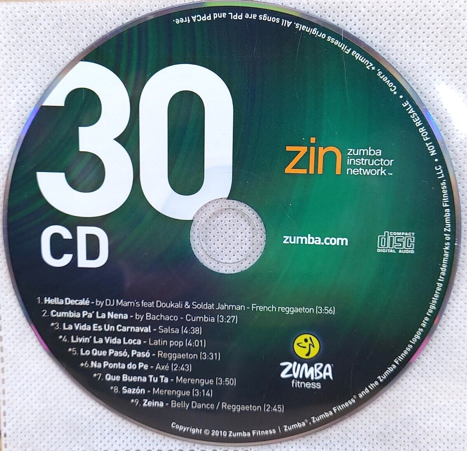 Zumba Instructor Network ZIN REPLACEMENT LESSONS (DVD/CD