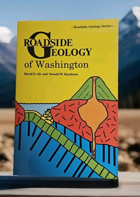 Roadside Geology of Washington 1992 Vtg Mountain Press Paperback Road Trip Maps