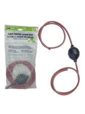 LubriMatic 75-847 Multipurpose Rubber Siphon Hose 6 ft. with Bulb for Easy Start