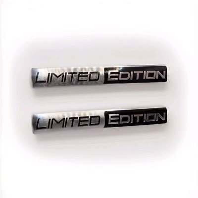 2 X 3D Limited Edition Aluminium Metall Autoaufkleber Sticker Logo  KFZ