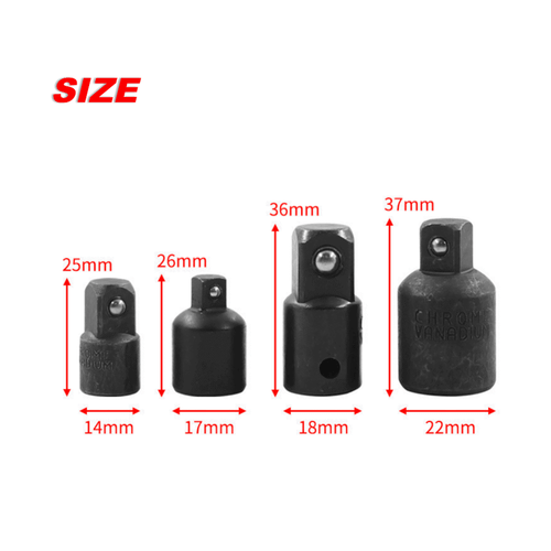 1 Set 3/8" to 1/4" 1/2 inch Drive Ratchet SOCKET ADAPTER REDUCER Air Impact Iihz - Picture 12 of 16