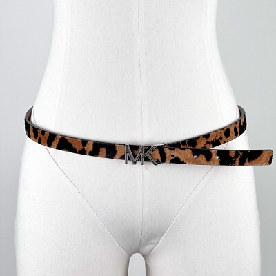 Micheal Kors leather calf hair Animal Print Belt MICHAEL KORS Women main image 3